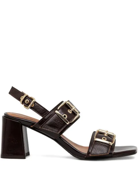 BILLI BI buckle-detail slingback sandals Brown A8371CASTAGNA