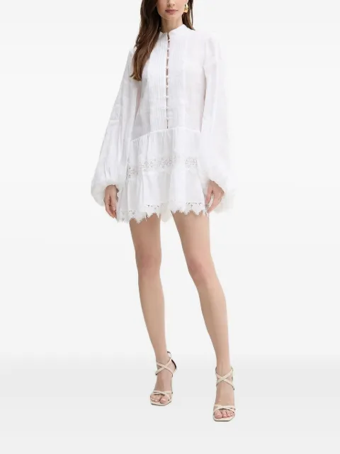 Bardot Antonia lace-trimmed mini dress White 59849DB