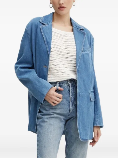 Bardot button-fastening denim blazer Blue 91401JB