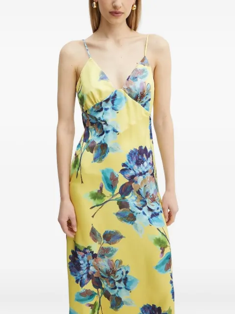 Bardot Wintour floral-print slip dress Yellow 58466DB3