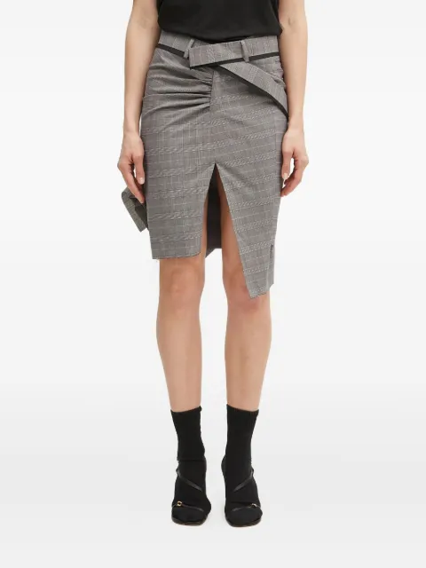 Ottolinger belted check-print skirt Grey 12330052302