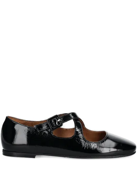 BILLI BI buckle-fastening patent-leather ballet flats Black A8314BLACK