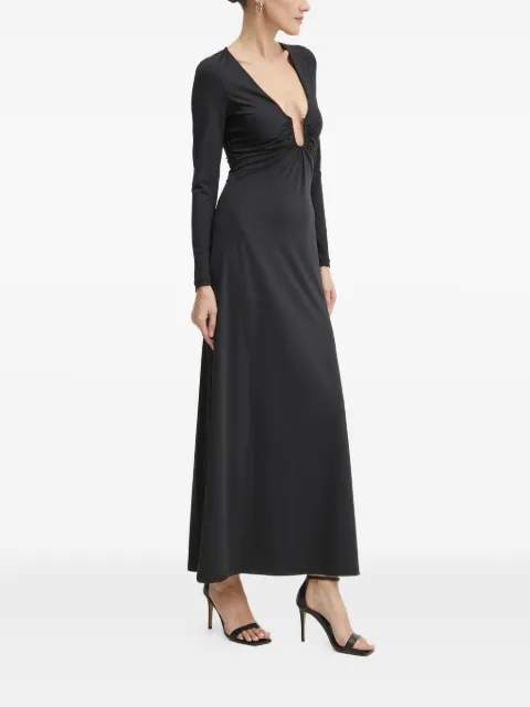 Bardot Remmy plunging-neckline maxi dress Black 59475DB