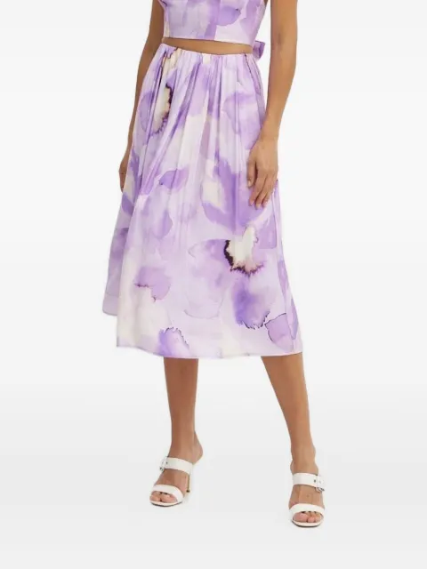 Bardot floral-print skirt Purple 59372SB