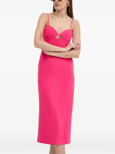 Bardot cut-out midi dress Pink 58558DB