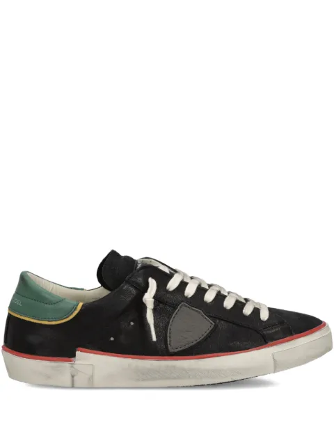 Philippe Model Paris Prsx suede-panel low-top sneakers Black PRLUVVB4