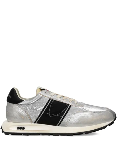 Philippe Model Paris Tour metallic leather sneakers Grey TILUMD01