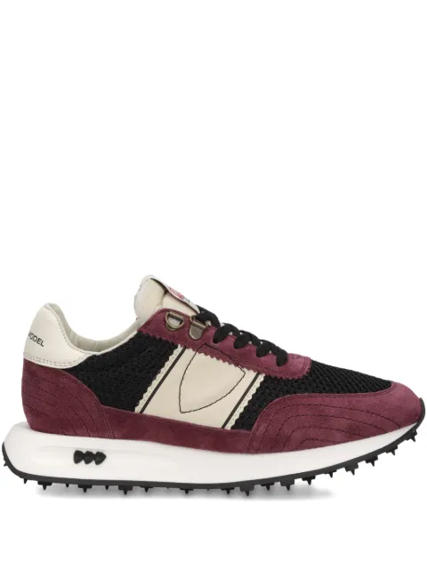 Philippe Model Paris mesh-panel suede low-top sneakers Black TILDRM04