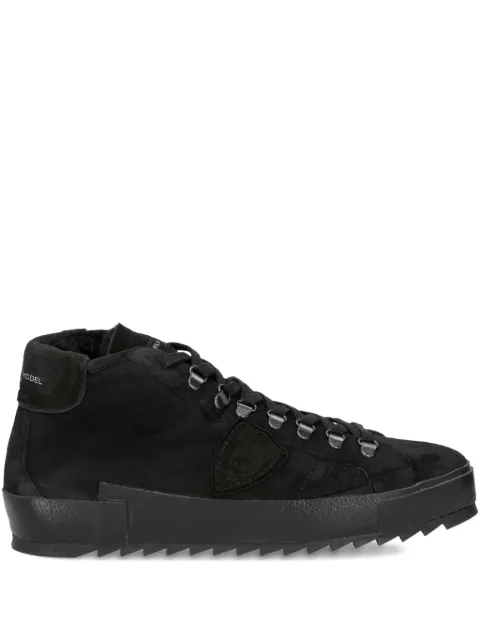 Philippe Model Paris high-top suede trainers Black PRHUMNI2