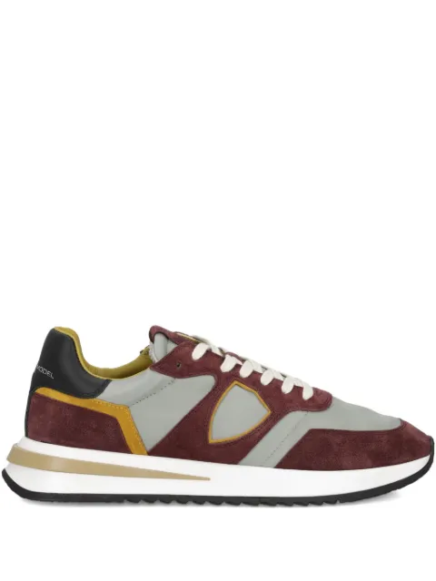 Philippe Model Paris suede-panelled sneakers Red TYLUWD05