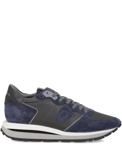 Philippe Model Paris Tropez Haute suede-panel sneakers Grey TKLUXI05