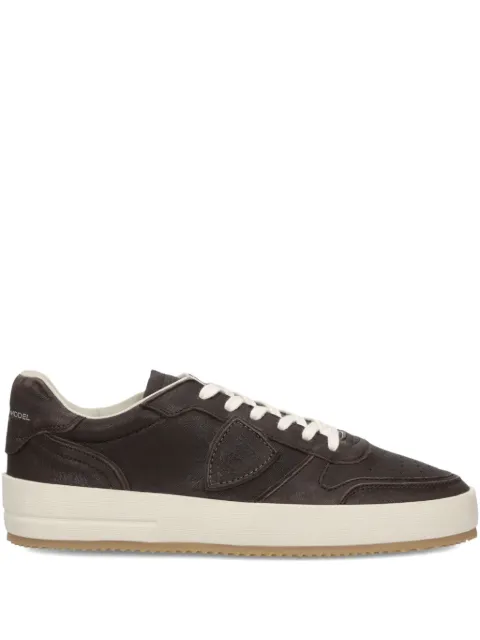 Philippe Model Paris leather low-top sneakers Brown VNLUWW01