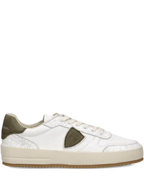 Philippe Model Paris Nice leather-panelled sneakers White VNLUVX01