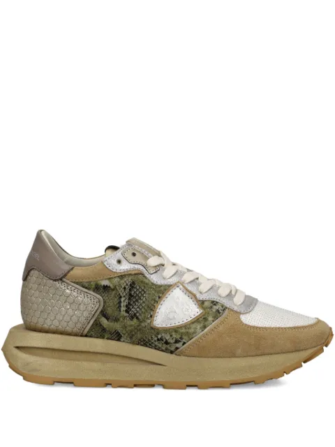 Philippe Model Paris snakeskin-detailed trainers Green TKLDMPA1
