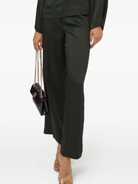 Liviana Conti high-waisted pressed-crease trousers Black F4WS64