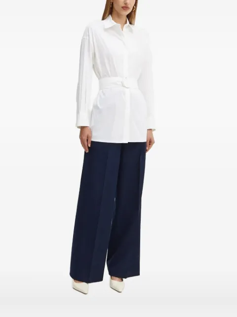 Liviana Conti belted shirt top White L4WK20