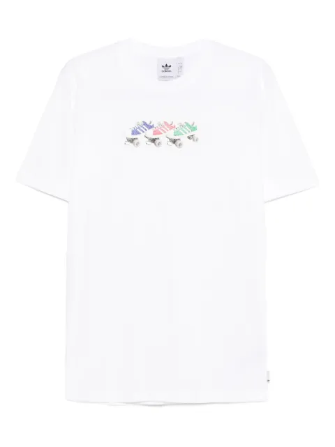 adidas roller-skate print T-shirt White JD0706
