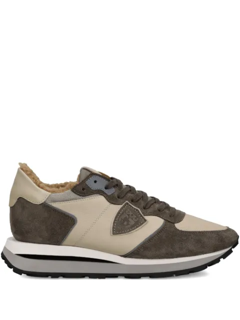 Philippe Model Paris suede-panelled running sneakers Neutrals TKLUXIF6