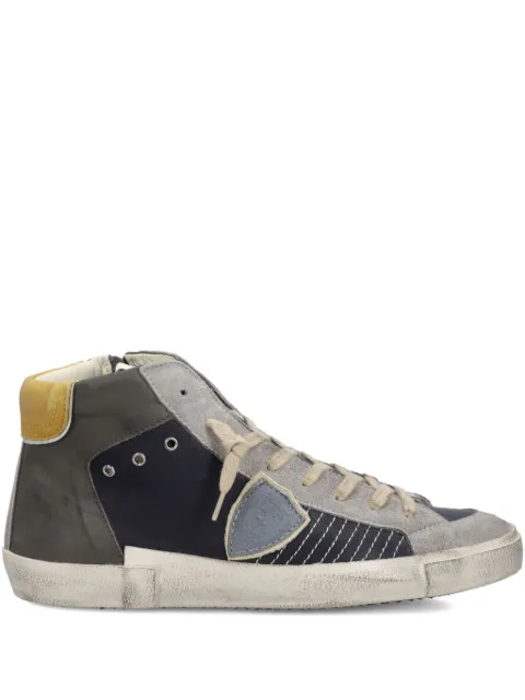 Philippe Model Paris Prsx panelled high-top sneakers Grey PRHUXP12