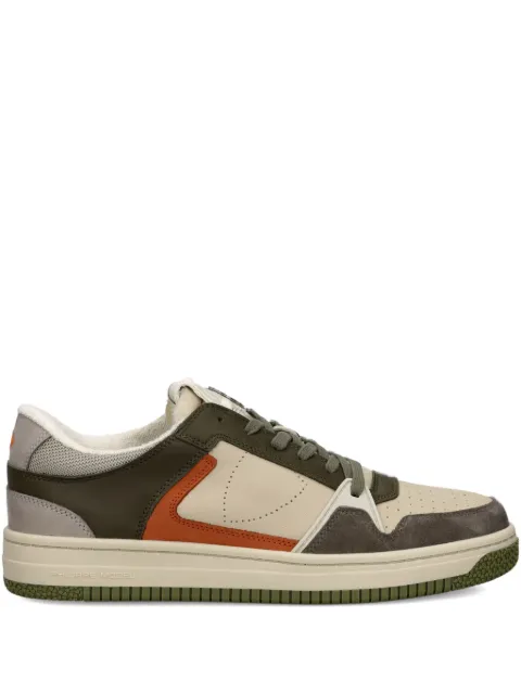 Philippe Model Paris panelled low-top sneakers Brown LGLUVX03