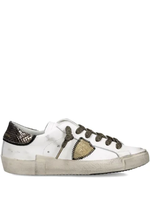 Philippe Model Paris embroidered low-top sneakers White PRLDVMP4