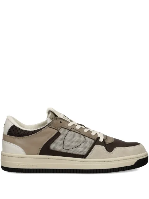 Philippe Model Paris panelled low-top sneakers Brown LGLUVR03