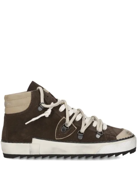 Philippe Model Paris high-top suede sneakers Brown PRHDRR02