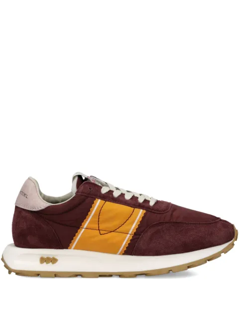 Philippe Model Paris suede-panelled sneakers Red TILDWP16