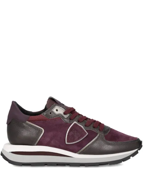 Philippe Model Paris Tropez Haute suede leather sneakers Purple TKLDMX04