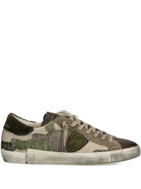 Philippe Model Paris camouflage-patterned low-top sneakers Brown PRLUCB03
