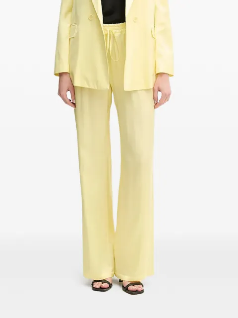 ERMANNO FIRENZE drawstring trousers Yellow 56TP078EL1