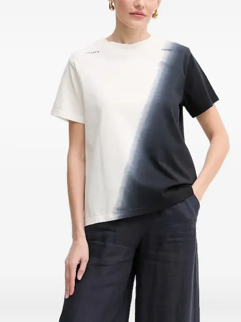 Liviana Conti dip-dye short-sleeve top White L5SW77