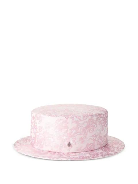 Maison Michel jacquard hat Pink 1011067001