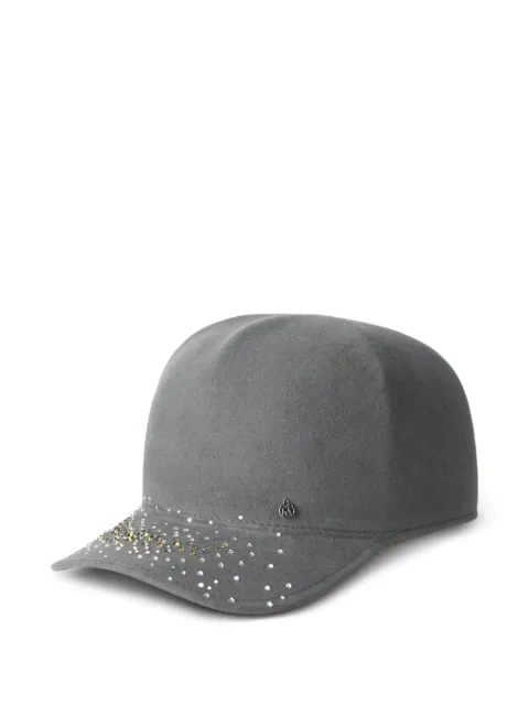 Maison Michel crystal-embellished hat Grey 1235001001