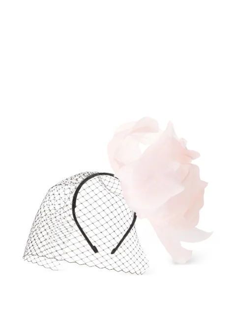 Maison Michel floral-appliqué headband Black 2620001001