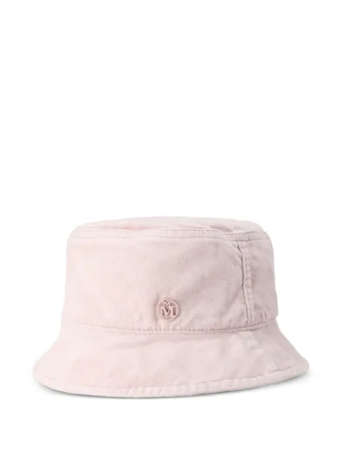 Maison Michel logo-plaque hat Pink 2072066002