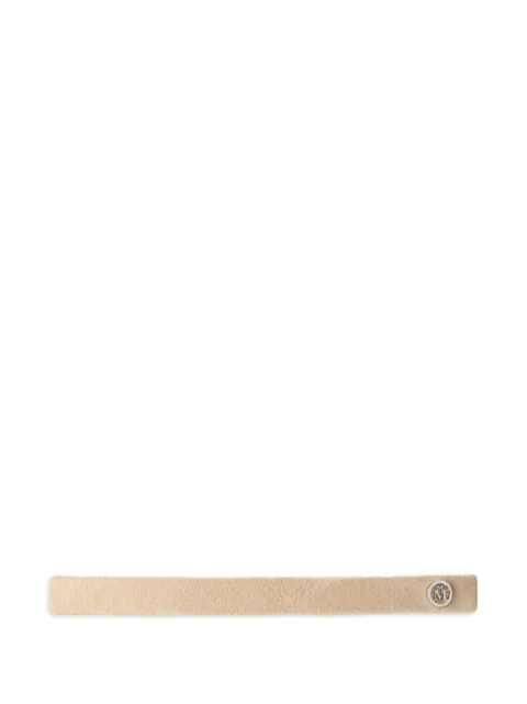 Maison Michel logo-plaque headband Neutrals 2635001002