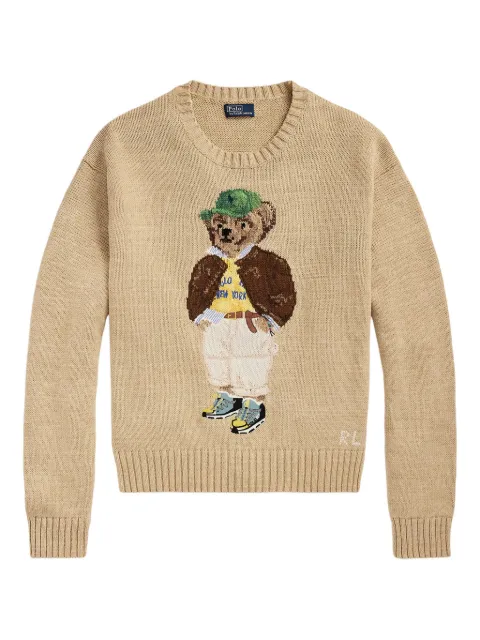 Polo Ralph Lauren Polo Bear intarsia-knit sweater Neutrals 211972121001