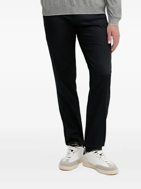 Armani Exchange logo-plaque straight-leg trousers Blue XM001162AF13236