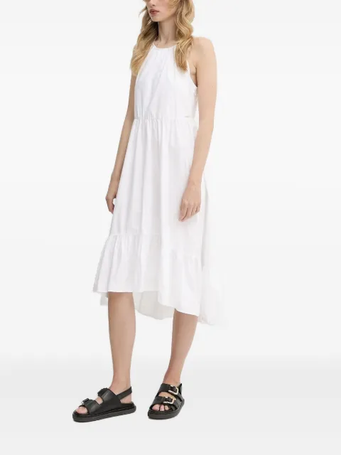 Armani Exchange halter-neck tiered midi dress White XW000477AF1