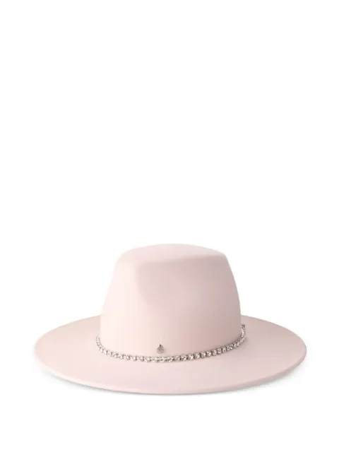 Maison Michel crystal-embellished hat Pink 1142068001