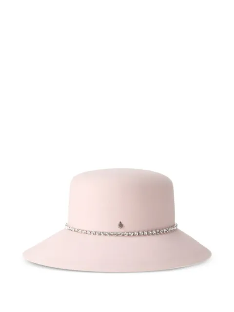 Maison Michel rhinestone-embellished hat Pink 1064086001