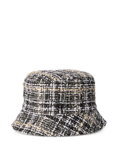 Maison Michel tweed bucket hat Black 2290082001