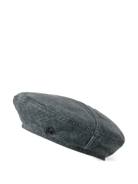 Maison Michel logo-plaque hat Grey 2214102001