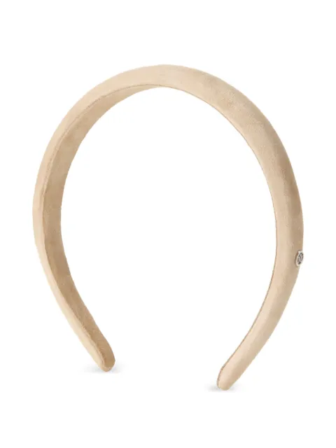 Maison Michel suede headband Neutrals 2634001002