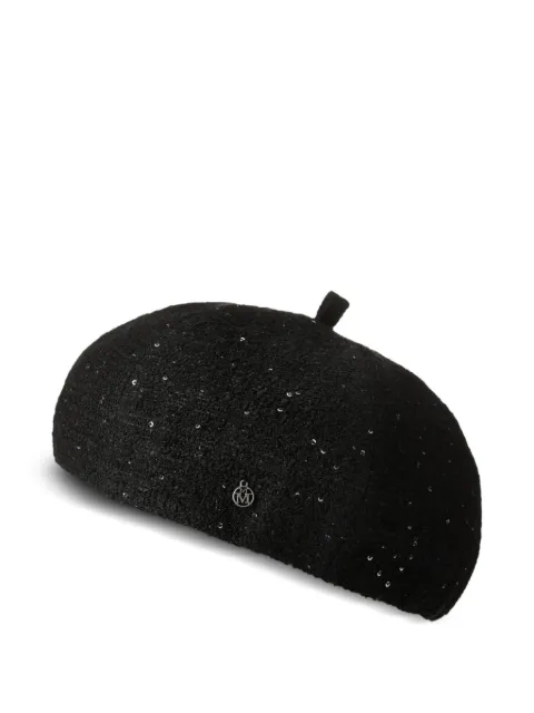 Maison Michel sequin-embellished hat Black 2582003001