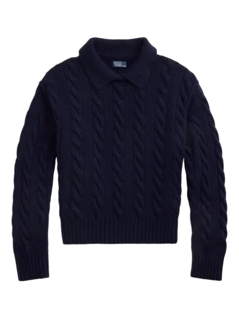 Polo Ralph Lauren cable-knit polo sweater Blue 211972129002