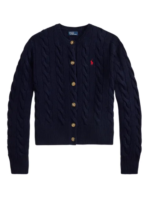 Polo Ralph Lauren cable-knit wool-cashmere cardigan Blue 211972104004
