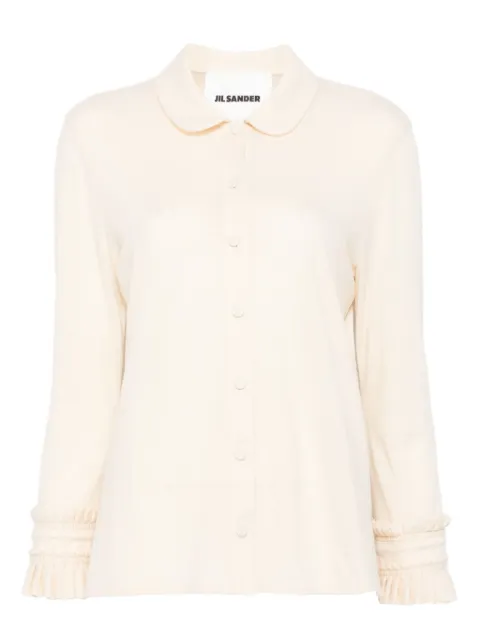 Jil Sander wool-blend shirt Neutrals J02DL0264J41422