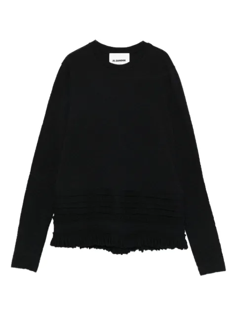 Jil Sander wool-blend sweatshirt Black J02NH0016J41422